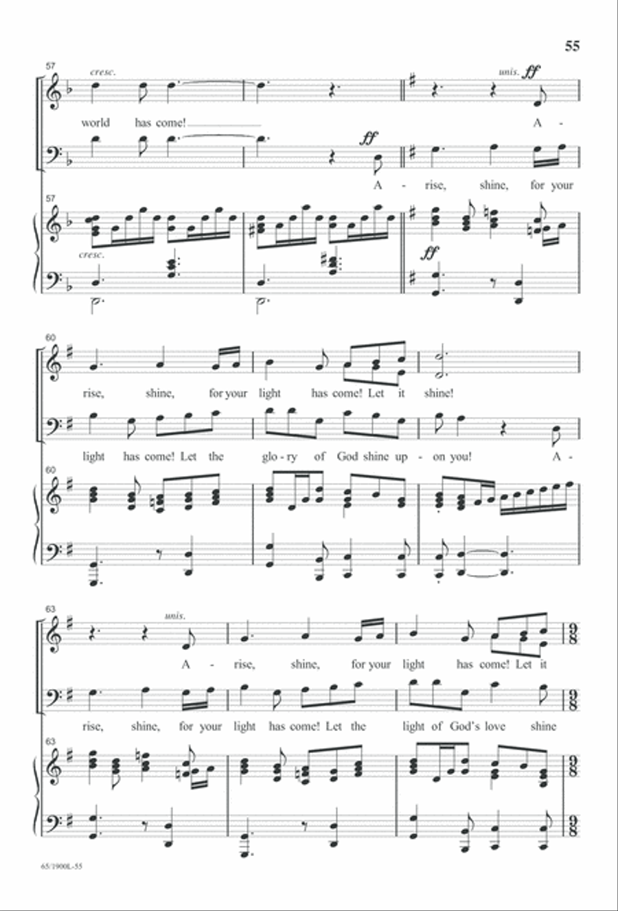 Love's Pure Light 3-Part scores gallery preview page 57