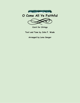 Book cover for O Come All Ye Faithful (two violins and cello)