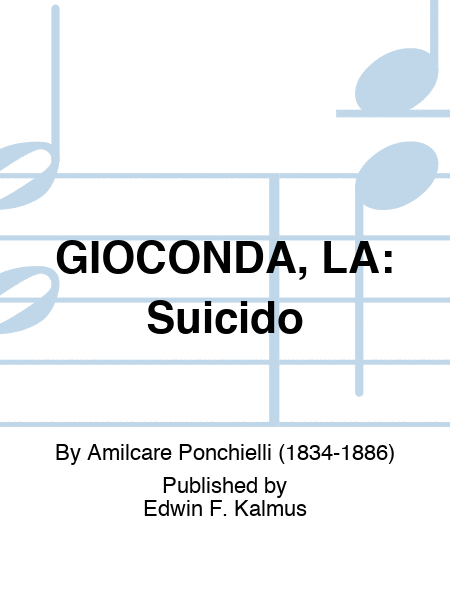 GIOCONDA, LA: Suicido