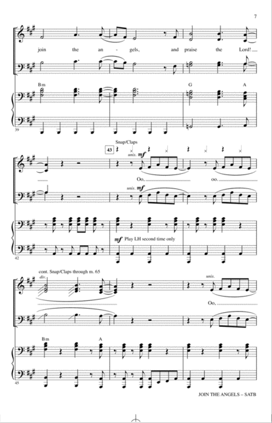 Join The Angels Join The Angels 4-Part scores gallery preview page 6