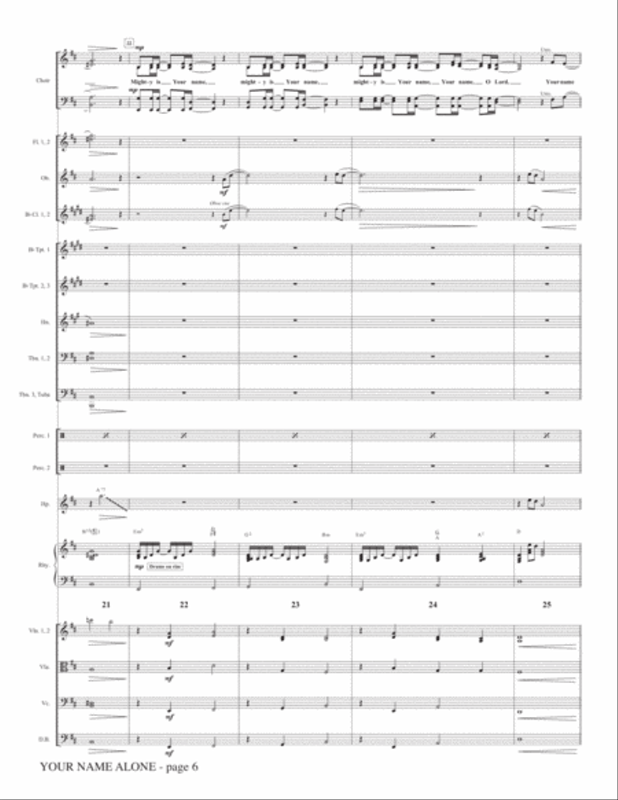 Your Name Alone (with Your Name) - Full Score Choir scores gallery preview page 6
