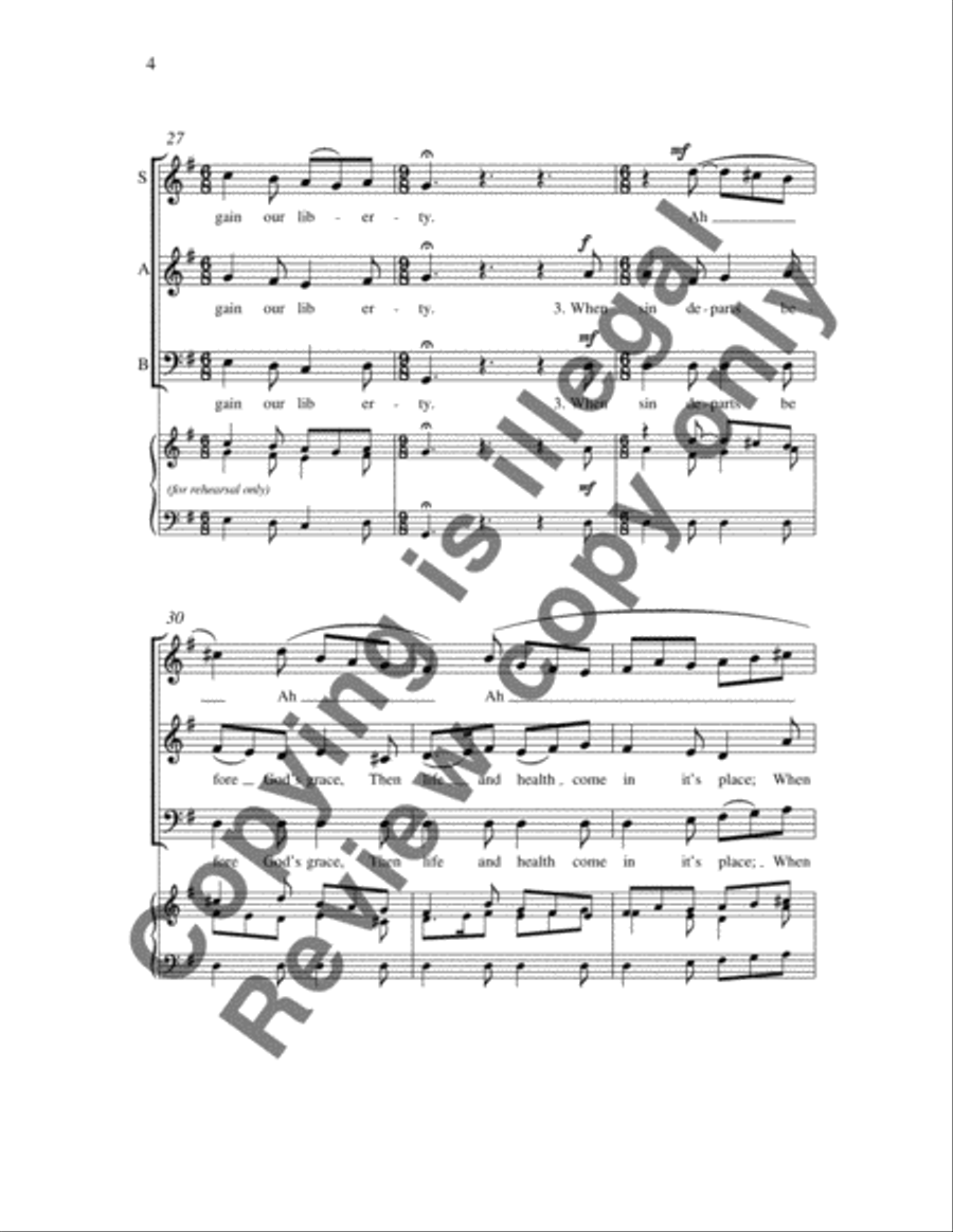 On Christmas night (Sussex Carol) 3-Part scores gallery preview page 4