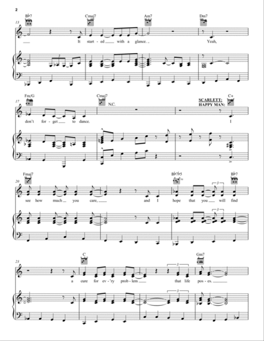 Don't Forget To Dance (from Pretty Woman: The Musical) Piano, Vocal, Guitar scores gallery preview page 2