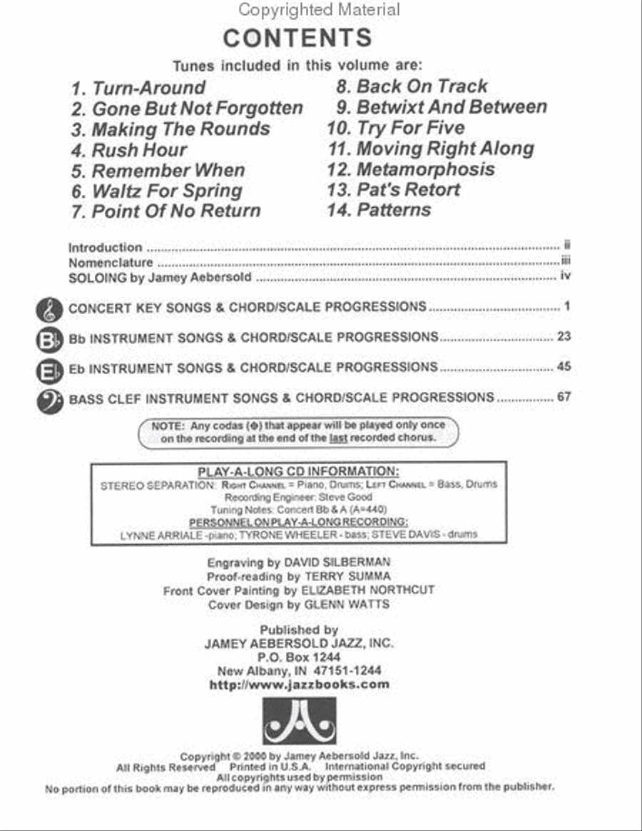 Volume 92 - Lennie Niehaus Alto Saxophone scores gallery preview page 2