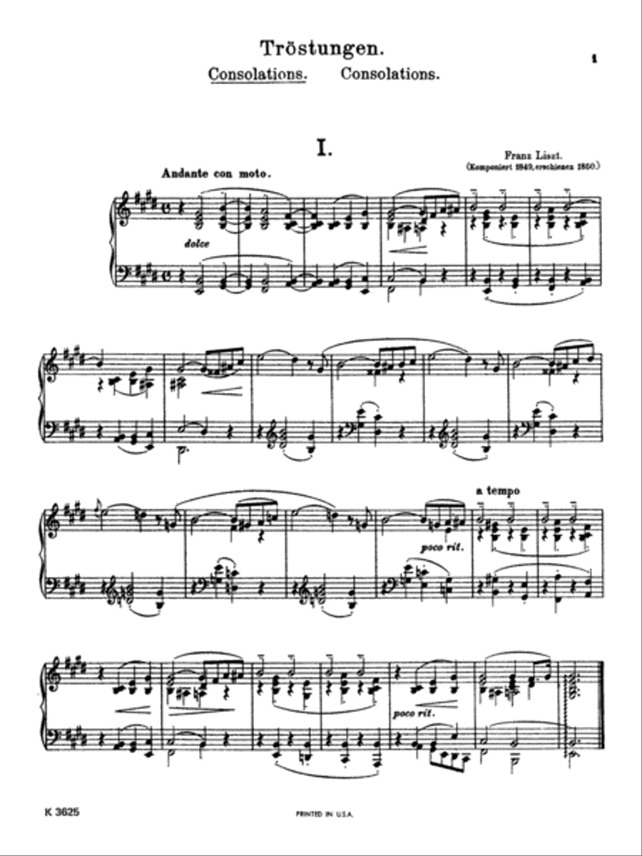 Six Consolations Piano Solo scores gallery preview page 4