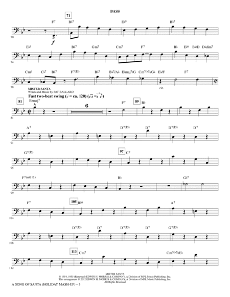 A Song Of Santa - Bass