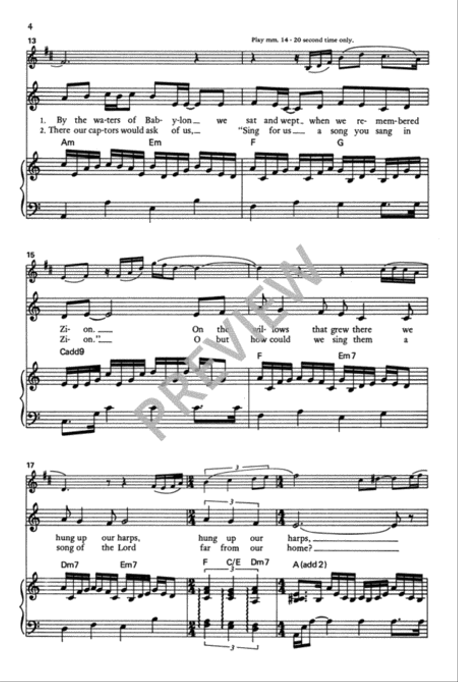 If I Forget You, Jerusalem Choir scores gallery preview page 5