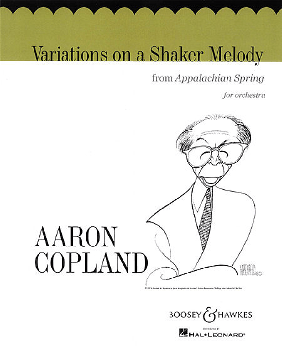 Variations on a Shaker Melody from Appalachian Spring by Aaron Copland Orchestra - Sheet Music