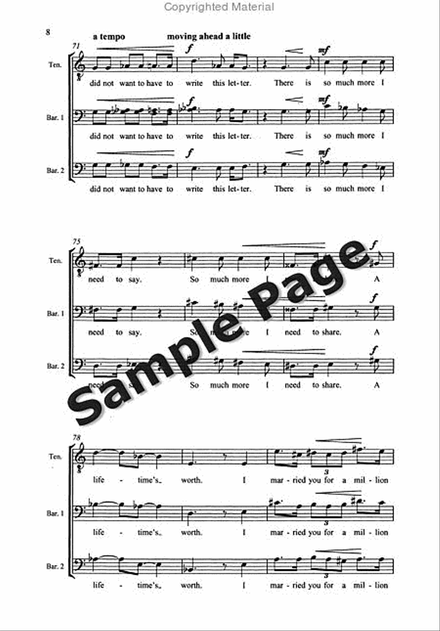 Last Letter Home Last Letter Home 3-Part scores gallery preview page 11