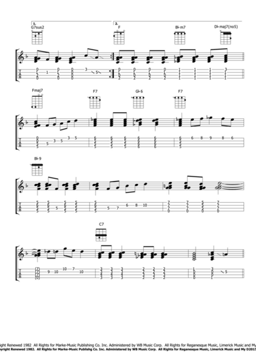 Misty Ukulele scores gallery preview page 2