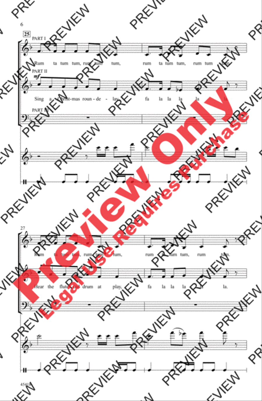 A Christmas Roundelay SAB scores gallery preview page 6
