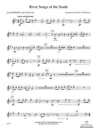 River Songs of the South: (wp) 2nd B-flat Trombone T.C.