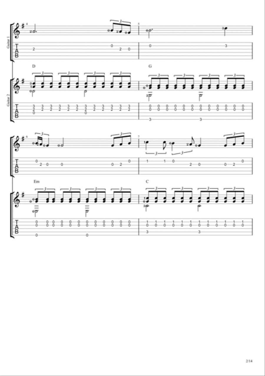Perfect Electric Guitar scores gallery preview page 2