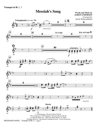 Messiah's Song - Bb Trumpet 2,3
