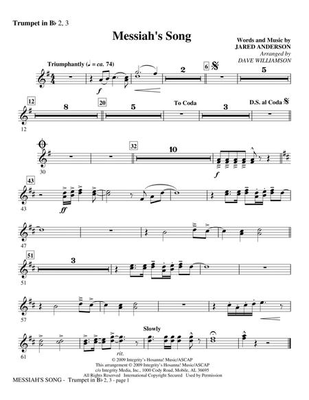 Messiah's Song - Bb Trumpet 2,3