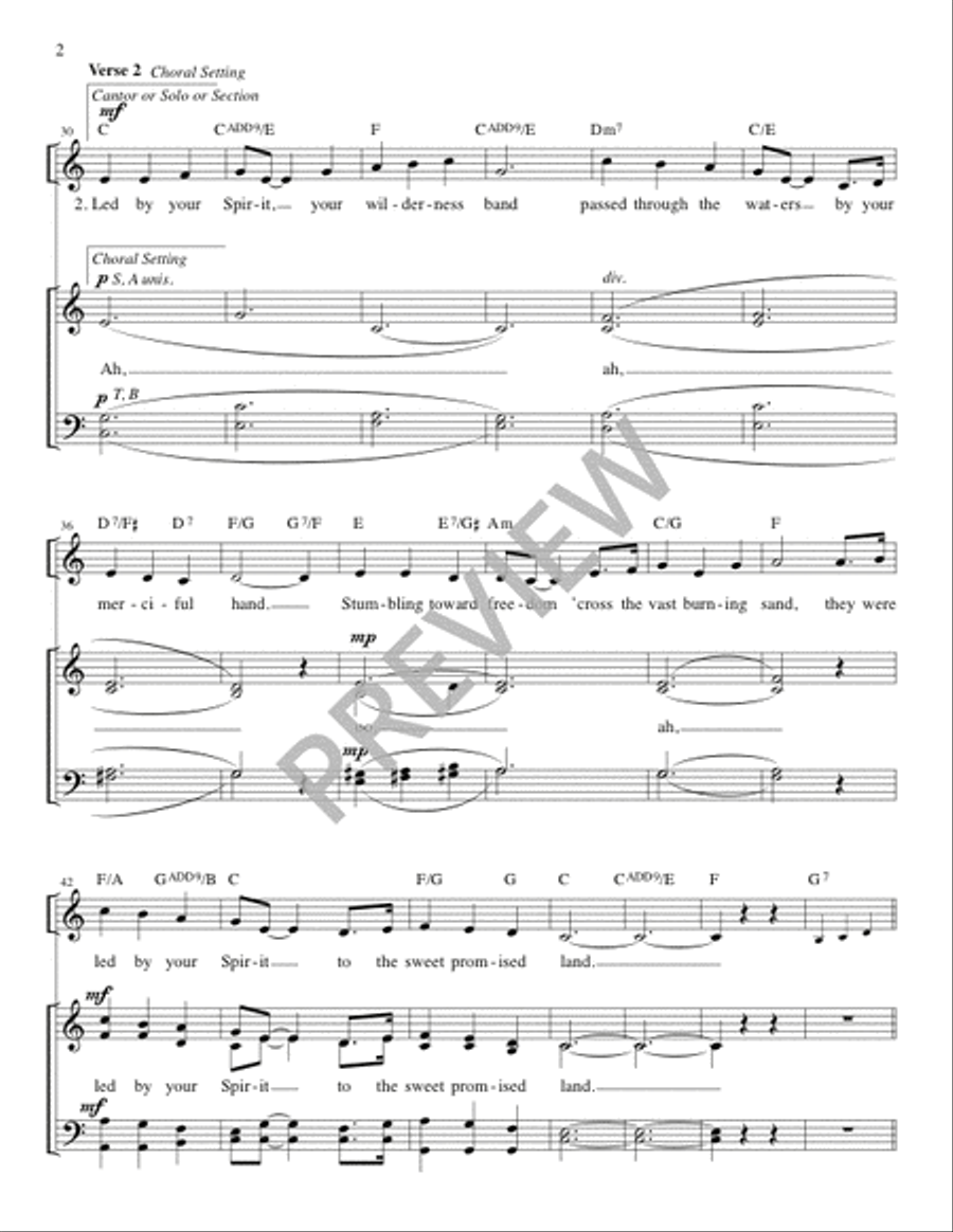Led by Your Spirit - Guitar edition Guitar scores gallery preview page 3
