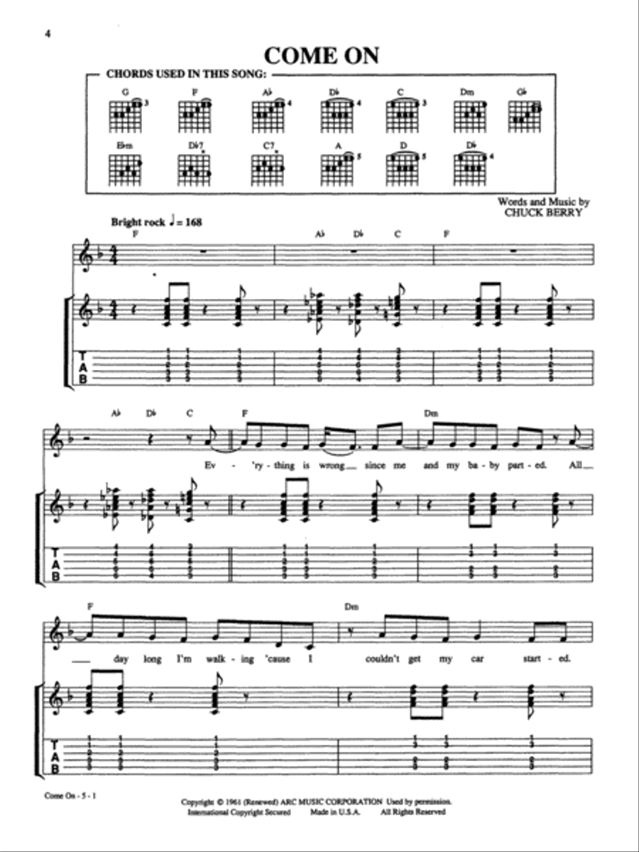 Singles Collection - The London Years Electric Guitar scores gallery preview page 4