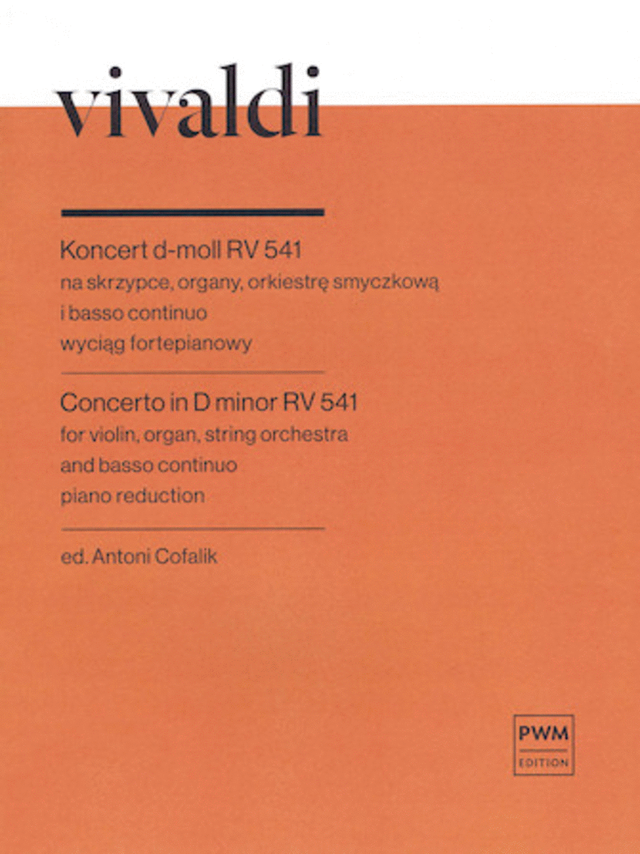 Concerto in D Minor, RV541 Violin Solo scores gallery preview page 1