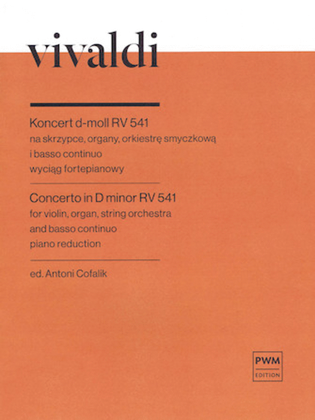 Book cover for Concerto in D Minor, RV541