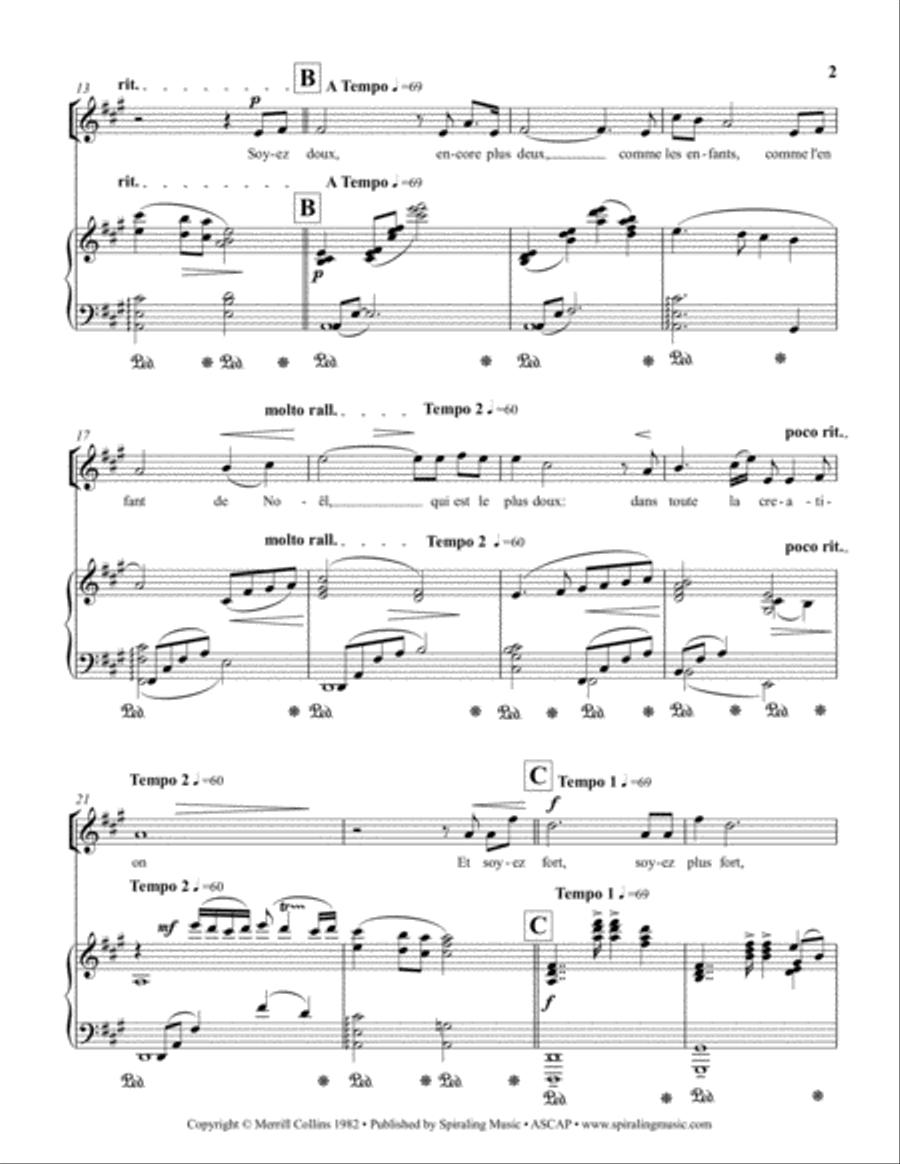 Soyez Gentille Piano/Vocal with Strings in A Small Ensemble scores gallery preview page 3