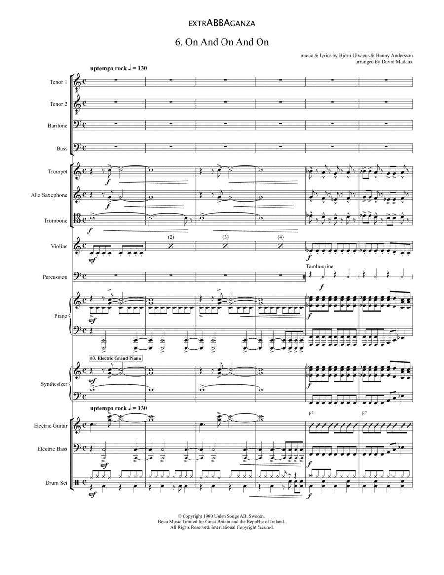 On And On And On Large Ensemble scores gallery preview page 1