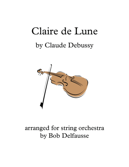 Debussy's Claire de Lune for string orchestra image number null