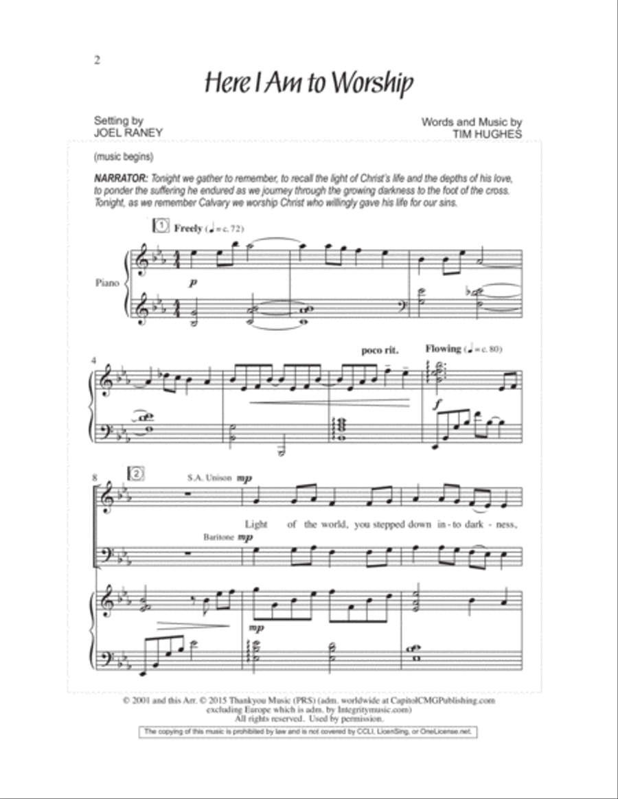 We Remember Calvary (SAB) 3-Part scores gallery preview page 5