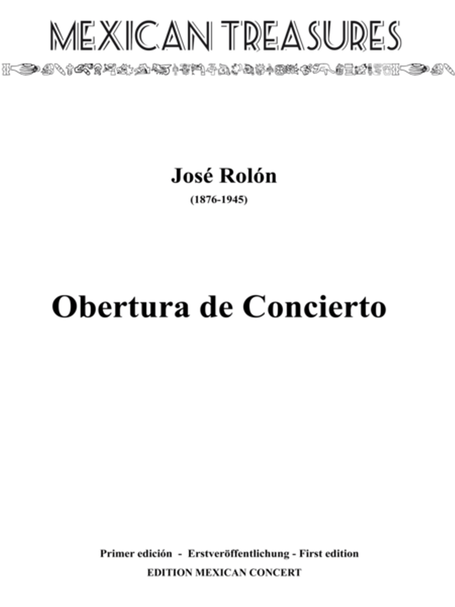 Obertura de Concierto Orchestra scores gallery preview page 1