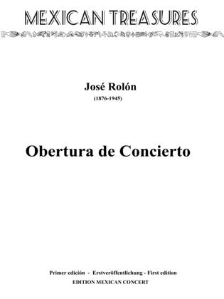Book cover for Obertura de Concierto