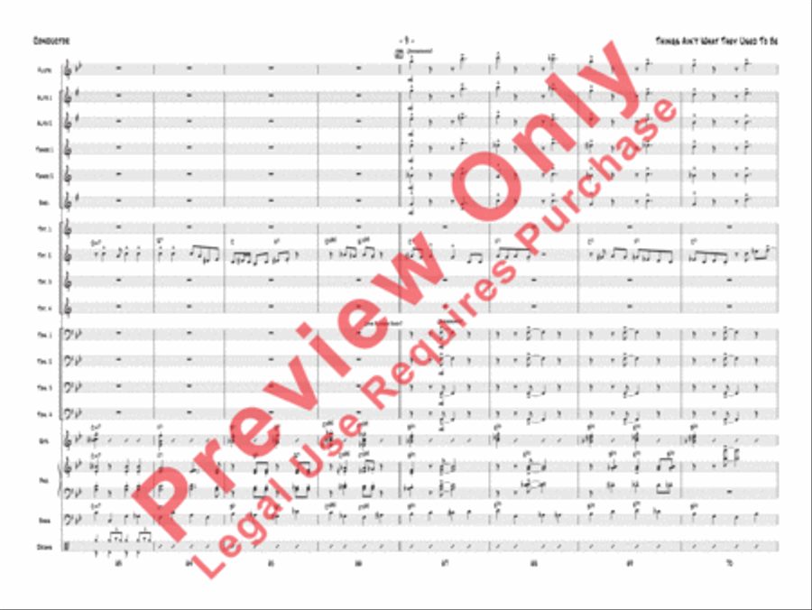 Things Ain't What They Used to Be Jazz Ensemble scores gallery preview page 10