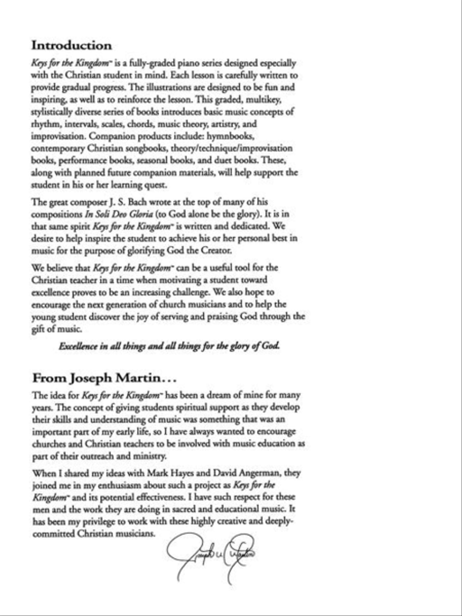 Keys for the Kingdom Piano Method scores gallery preview page 6