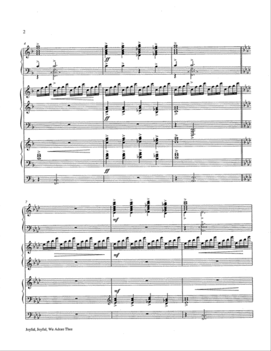 Joyful, Joyful, We Adore Thee 4-Part scores gallery preview page 23