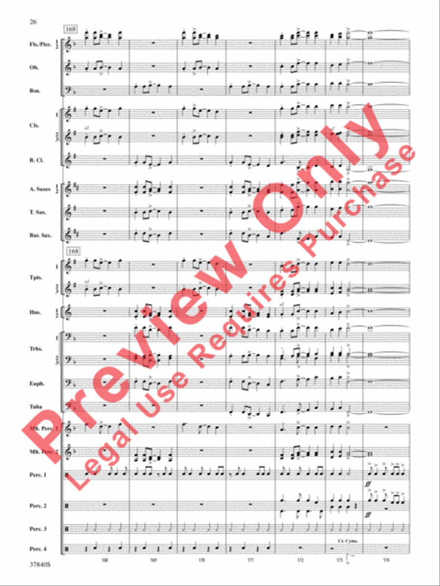 African Dreams African Dreams Concert Band scores gallery preview page 27