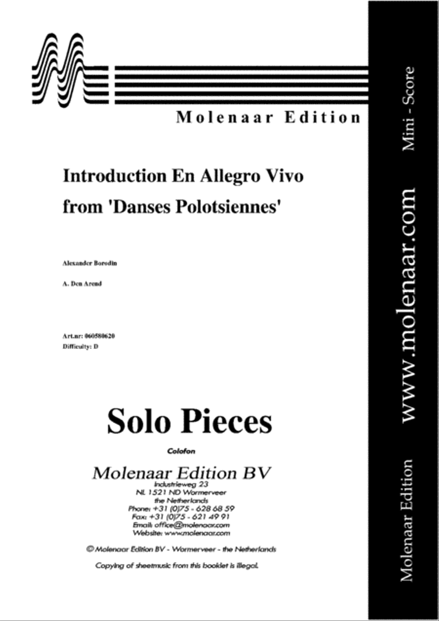 Introduction and Allegro Vivo Clarinet scores gallery preview page 2