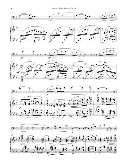 Four Pieces, Op. 70 for Euphonium and Piano