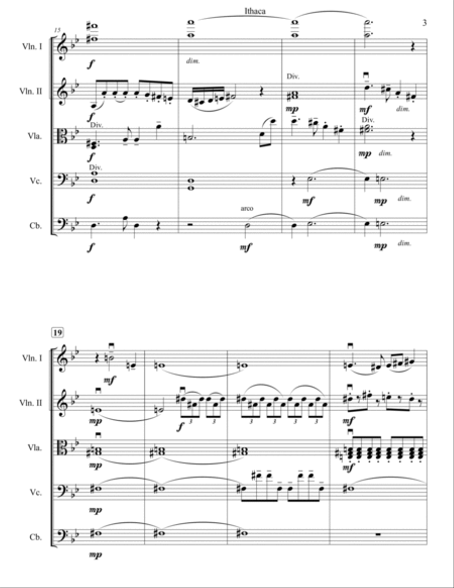 Ithaca String Orchestra scores gallery preview page 4