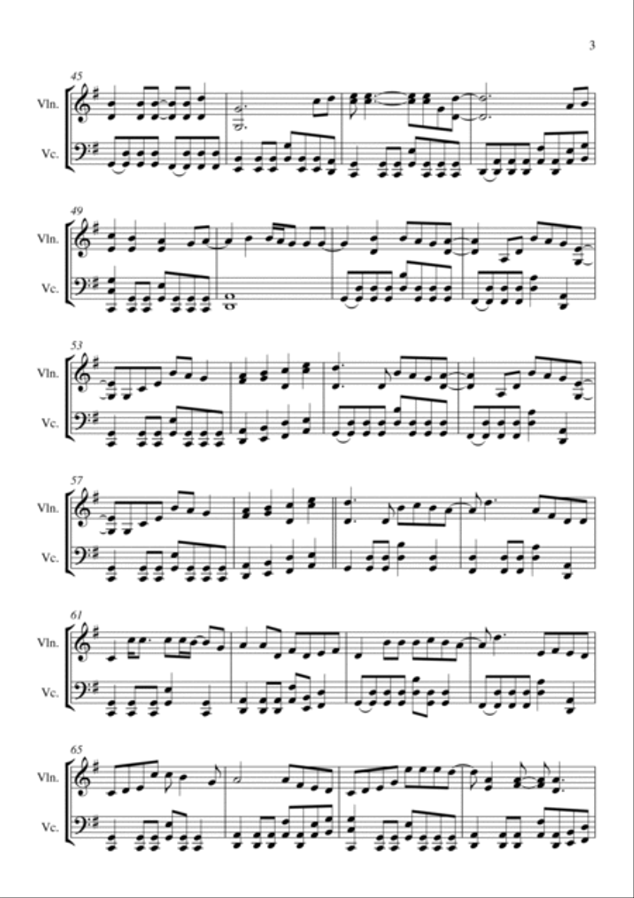 Wonderful Tonight Score and Parts scores gallery preview page 4