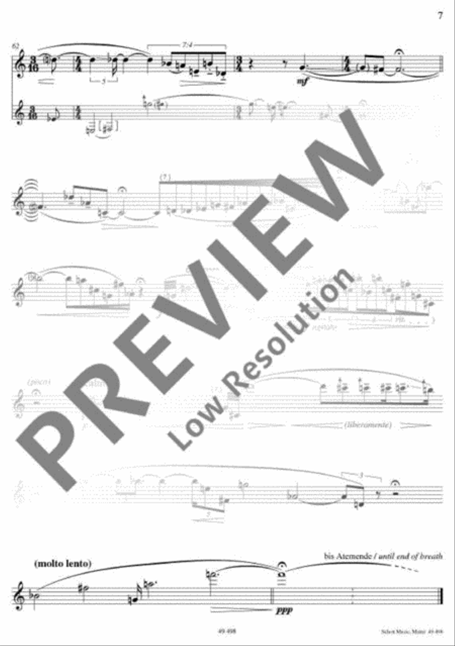 Schlafgewölk Flute scores gallery preview page 8