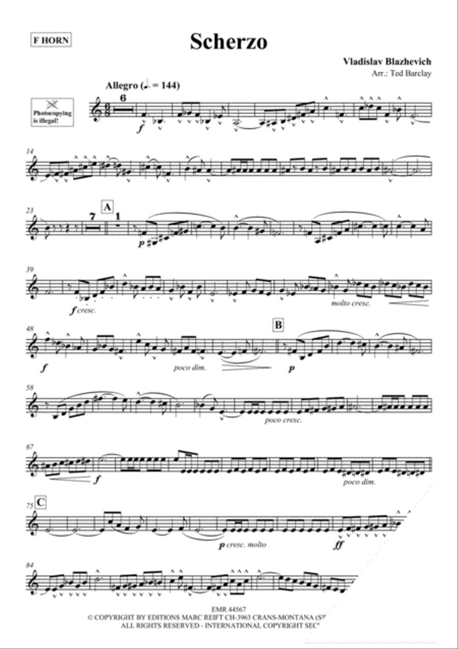 Scherzo Horn scores gallery preview page 3