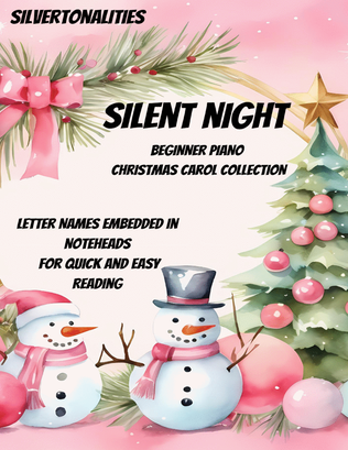 Book cover for Silent Night and the Carols of Christmas for Beginner Piano