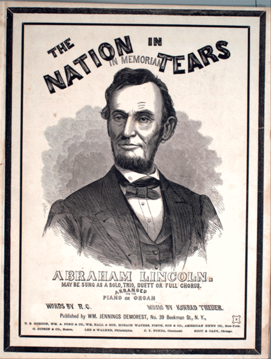 The Nation in Tears. A Dirge, In Memory of the Nation's Chief 4-Part scores gallery preview page 1