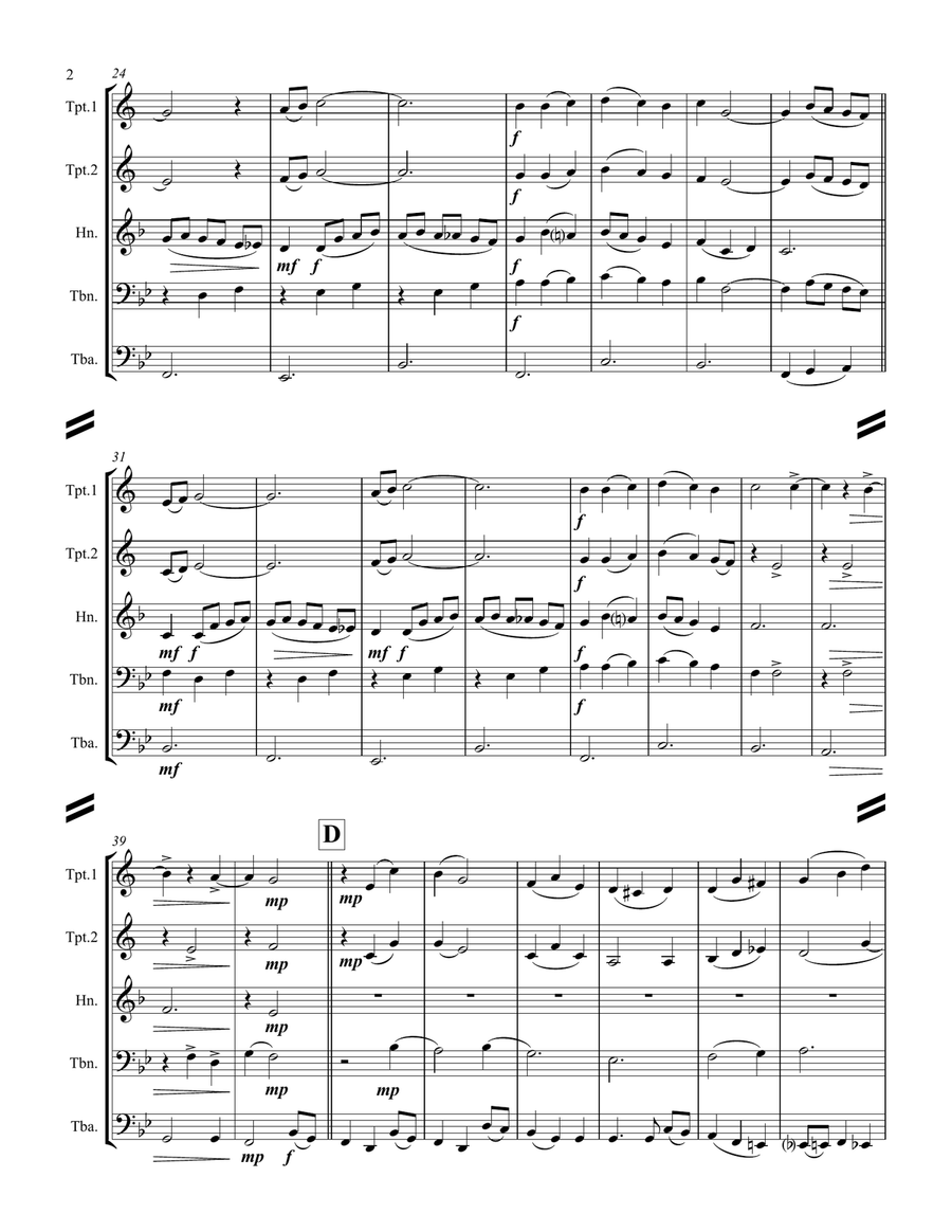 Silver Bells Brass Ensemble scores gallery preview page 3