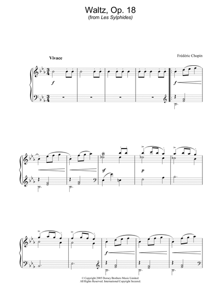 Waltz Op. 18 (from Les Sylphides)