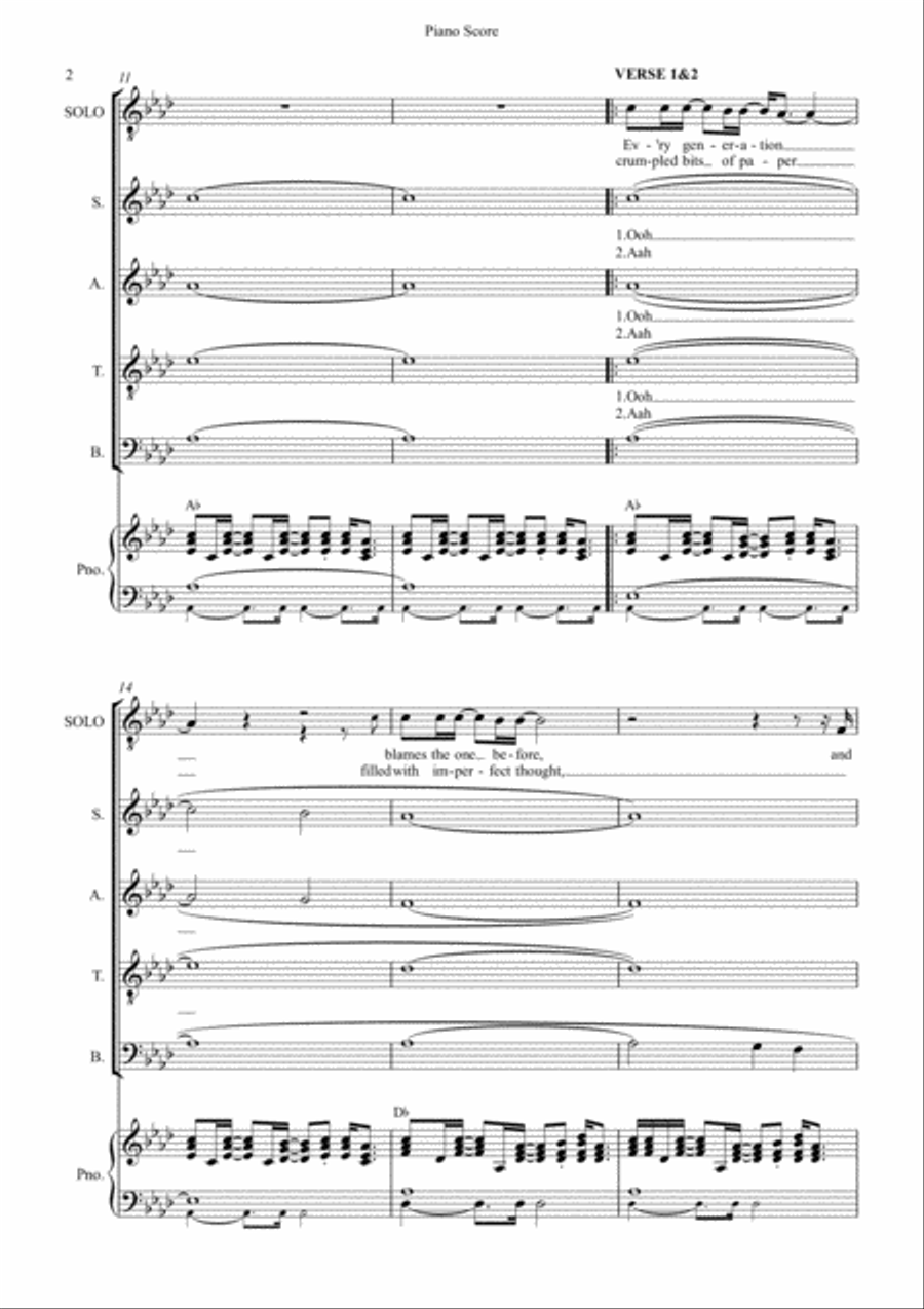 The Living Years The Living Years 4-Part scores gallery preview page 2