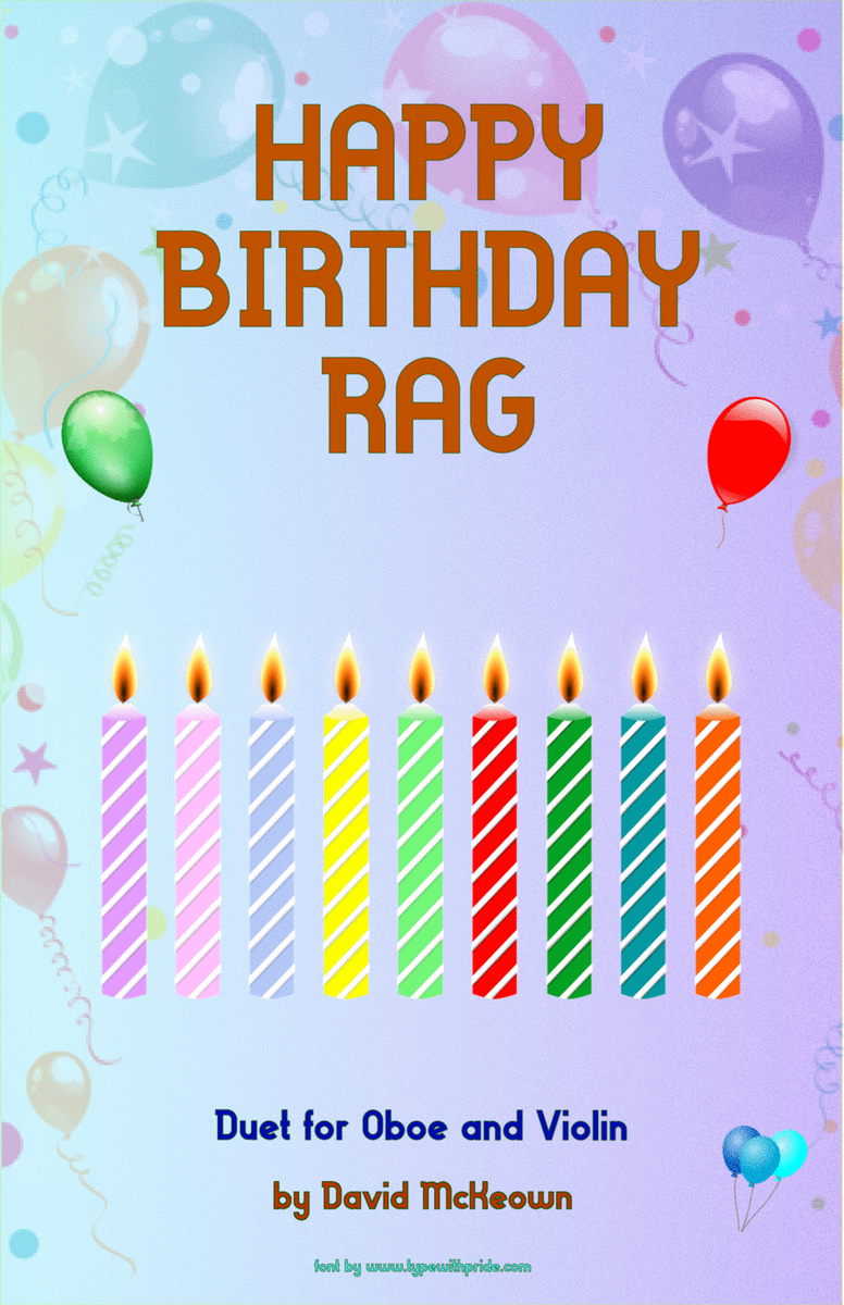 Happy Birthday Rag, for Oboe and Violin Duet