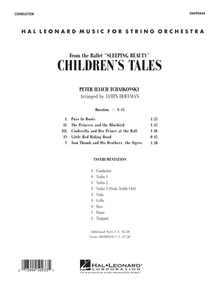 Book cover for Children's Tales (from Sleeping Beauty) - Conductor Score (Full Score)
