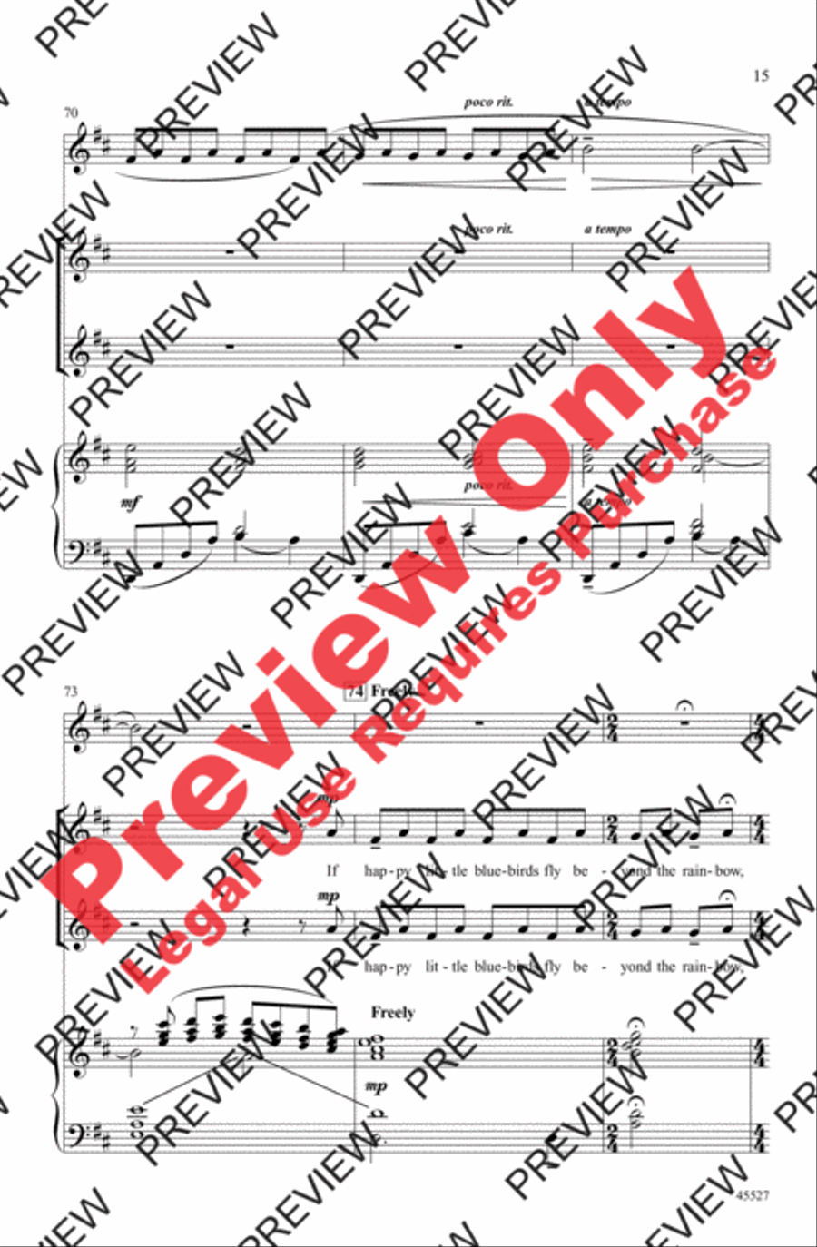 Over the Rainbow Women's Choir scores gallery preview page 30