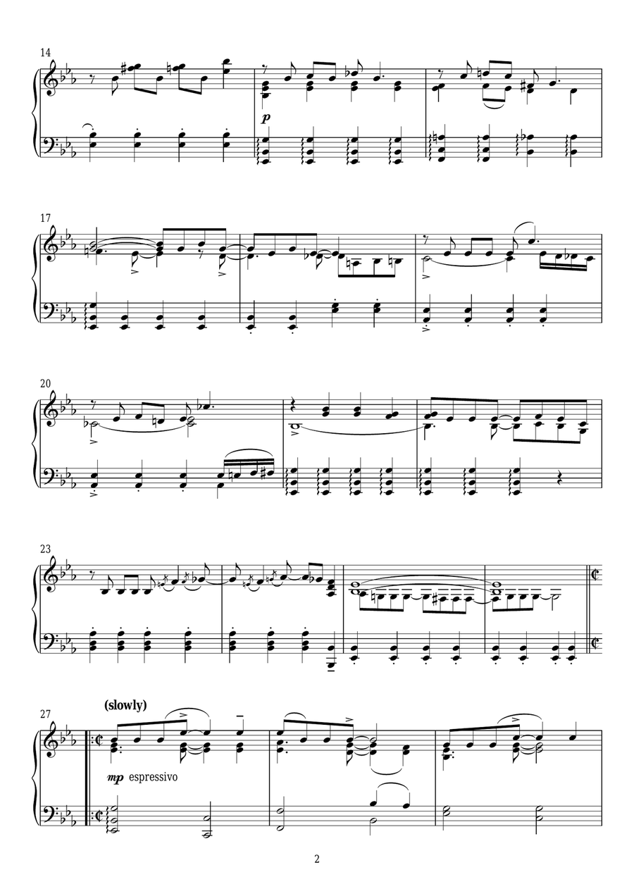 Can't Help Lovin' Dat Man (from Show Boat) Piano Solo scores gallery preview page 2