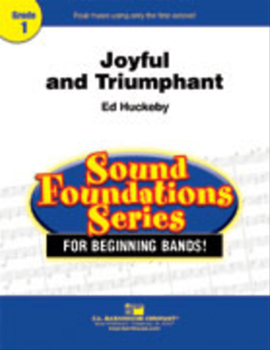 Joyful and Triumphant Concert Band scores gallery preview page 1
