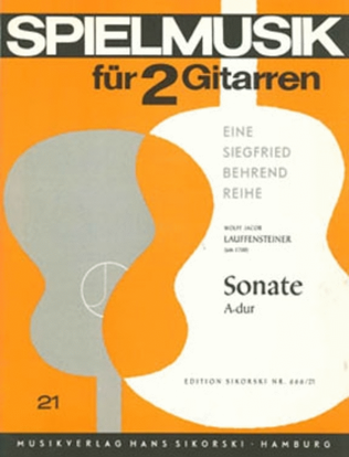 Book cover for Sonate Fur 2 Gitarren A-dur
